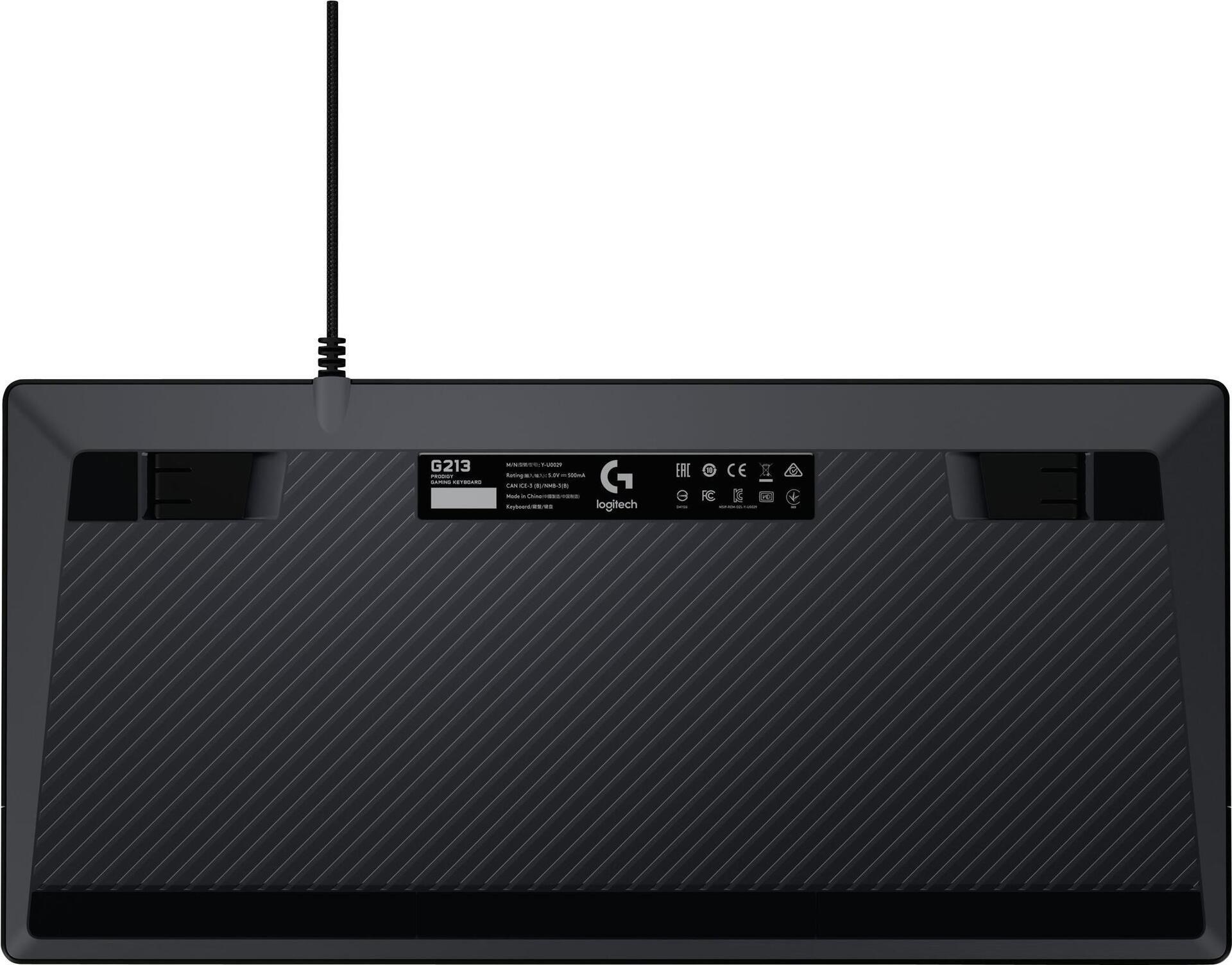 Teclado LOGITECH Prodigy G213 (Nordic - Membrana - USB)