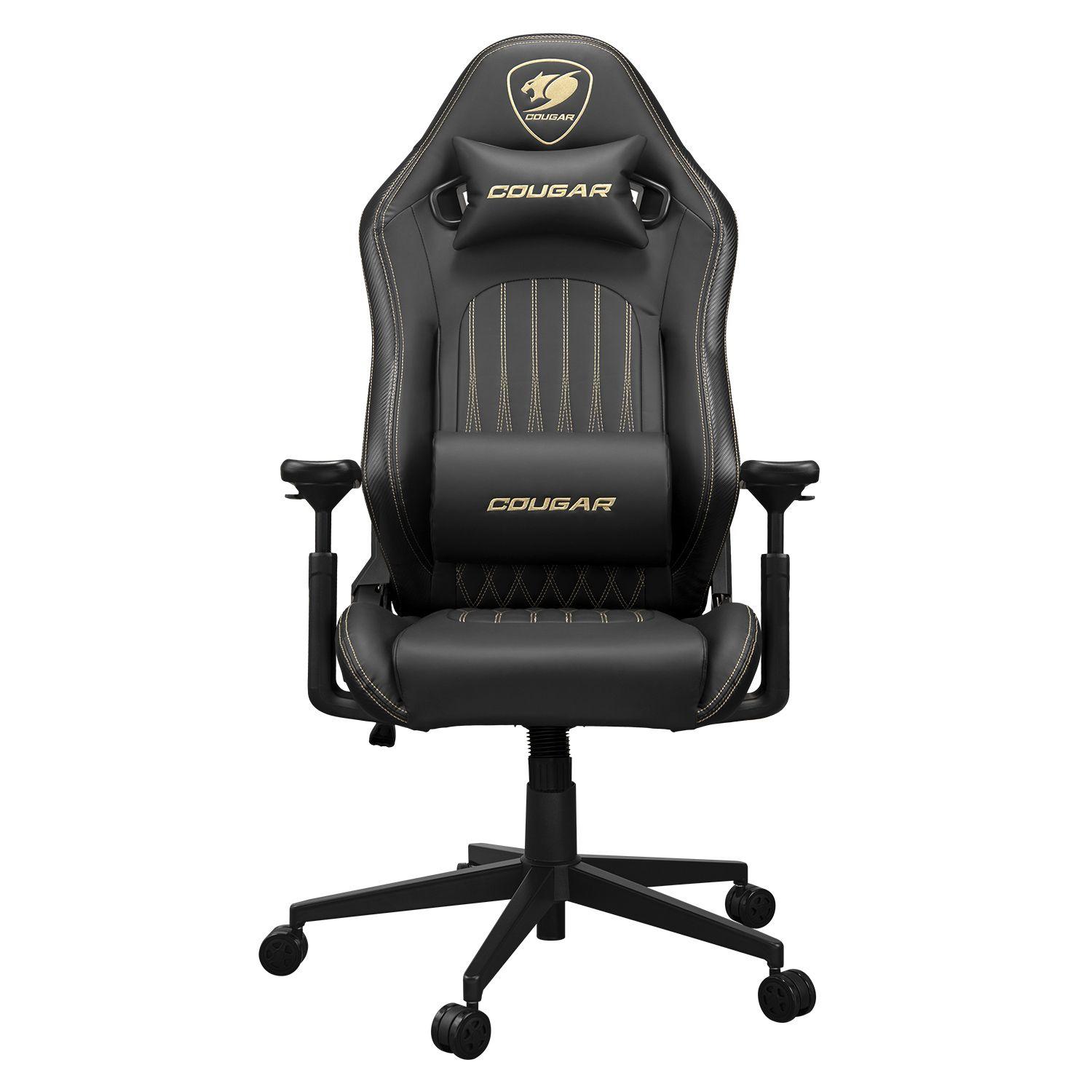Cadeira Gaming COUGAR Explore Royal (120 kg - 9,5 cm - 3D - Preto/Dourado)