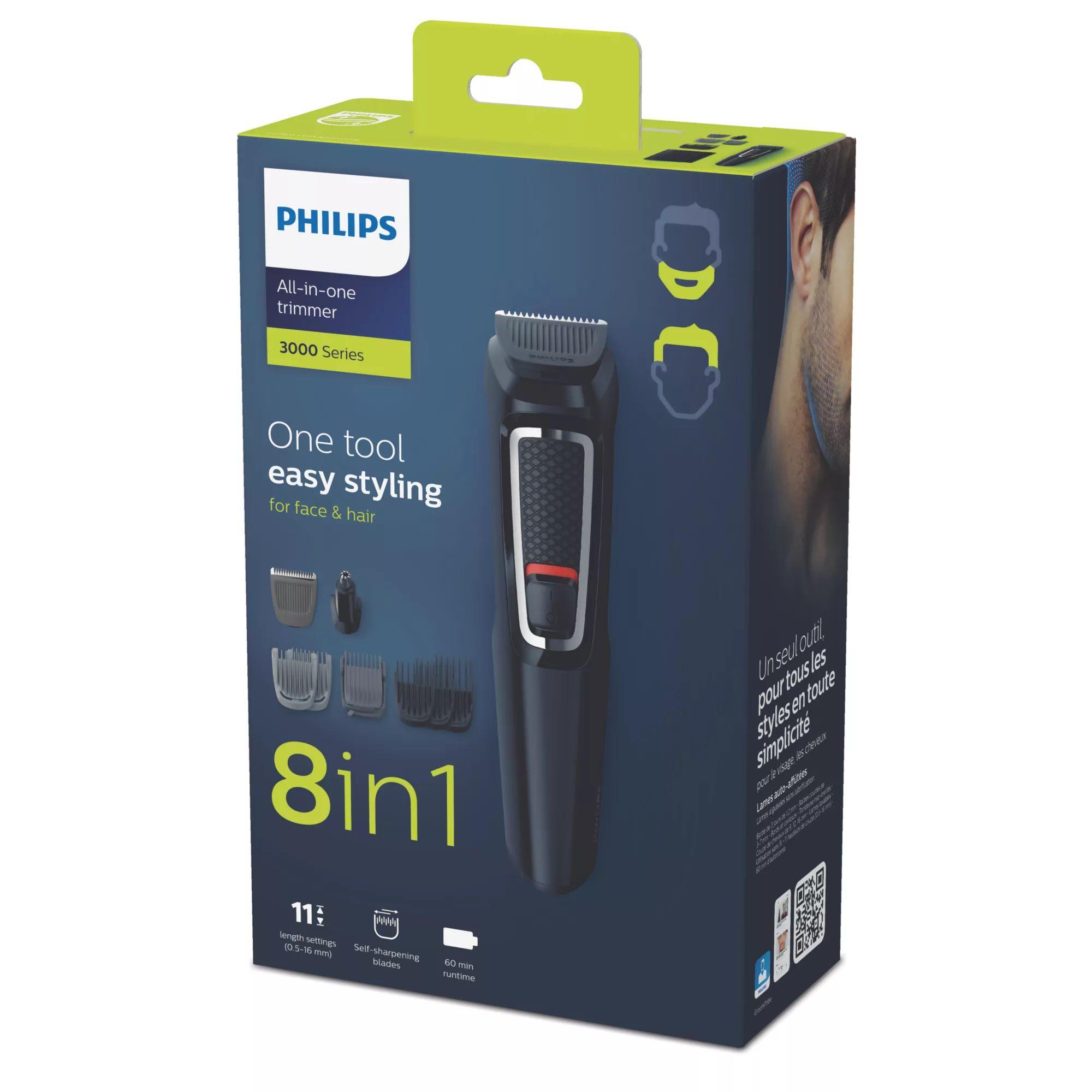 Aparador de Barba e Cabelo PHILIPS MG3730/15 (Aço inoxidável - Preto), miniatura 2