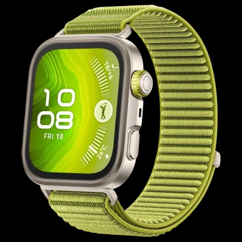 Smartwatch HUAWEI Watch Fit 4 Pro (Retangular - AMOLED - 1,82" - Verde)