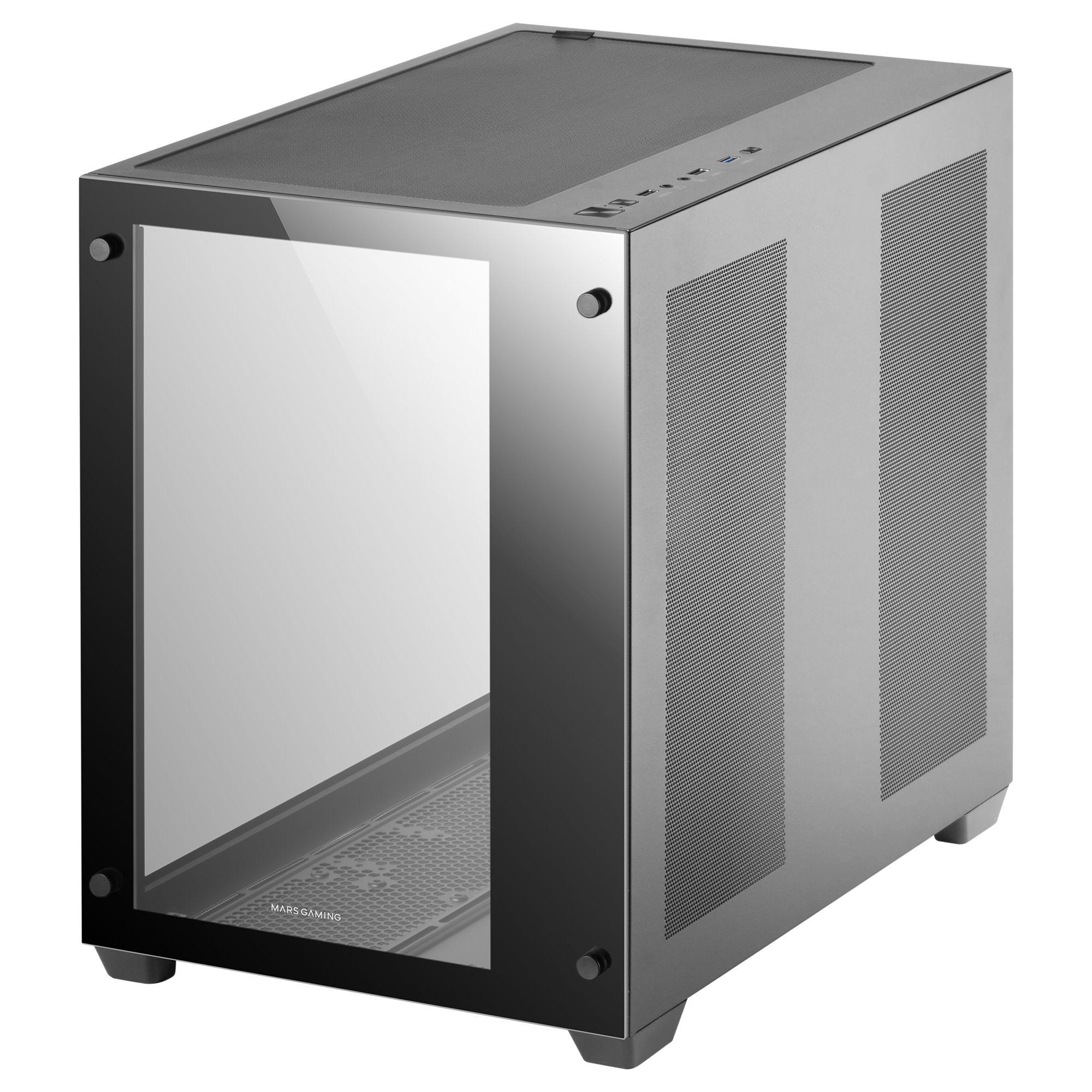 Caixa PC MARS GAMING MCV3 (ATX, EATX, micro ATX, Mini-ITX - 2.5" - 16,2 cm - Preto) — miniatura 4