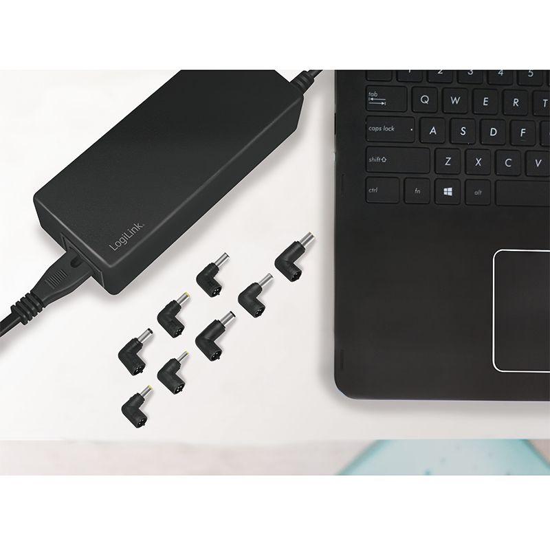 Carregador de Portátil Universal LOGILINK PA0215 (90 W - 1.5 A - 4,9 A - Preto), miniatura 4