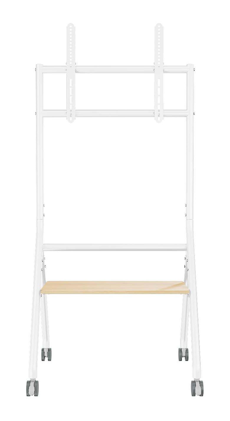 Suporte de Chão para TV AISENS FT86FE-331 (600 x 400 mm - 200 x 200 mm - 2,18 m - Branco e Madeira), miniatura 2