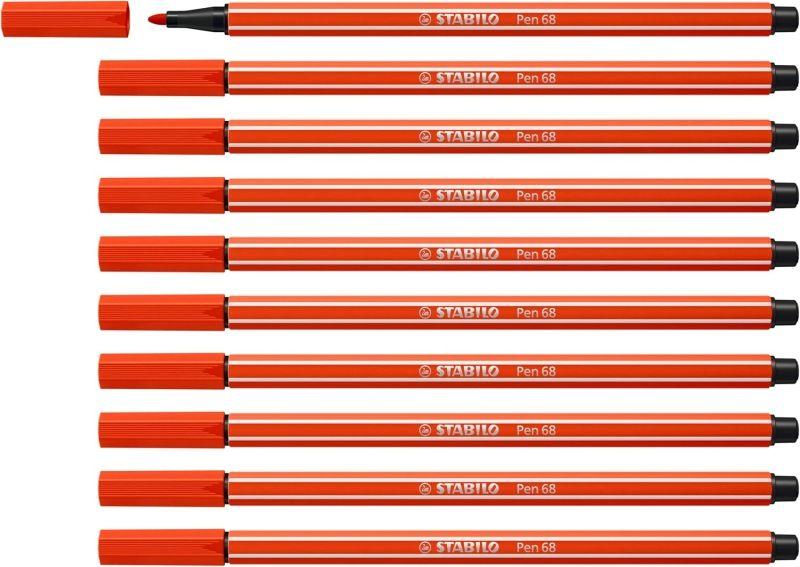 Marcador de Ponta de Fibra STABILO Pen 68/40 (Vermelho Claro)