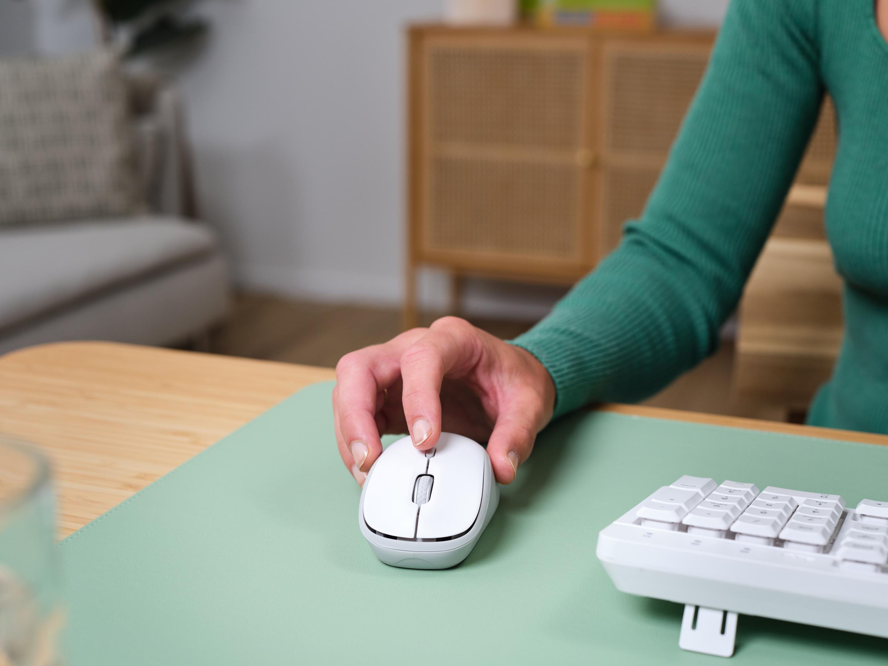 Rato TRUST Yvi+ (Ambidestro - 1600 DPI - Ótico - Branco) — miniatura 8