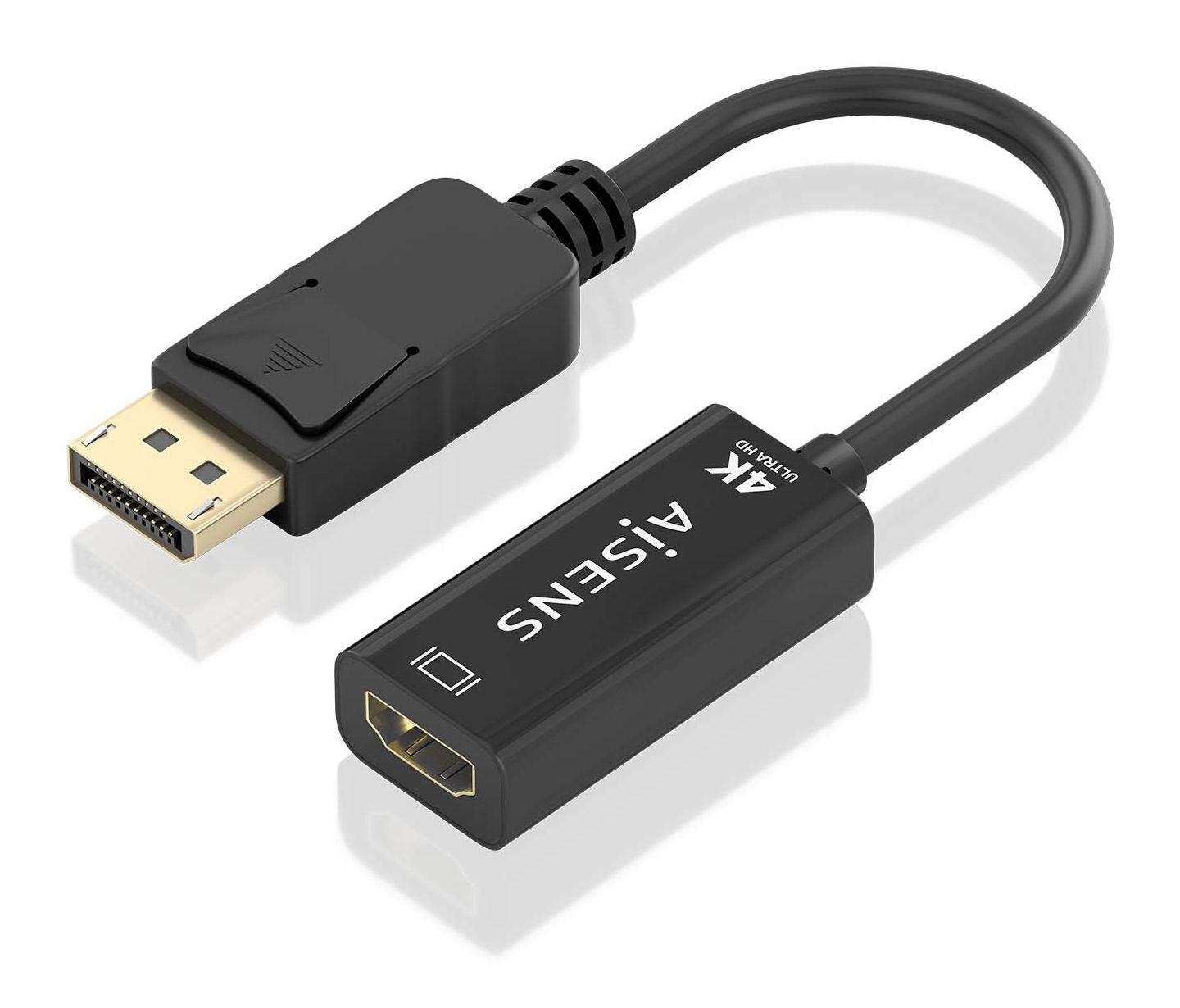 Adaptador DISPLAYPORT para HDMI AISENS A125-0905 (0,15 m - HDMI Type A - Preto), miniatura 2
