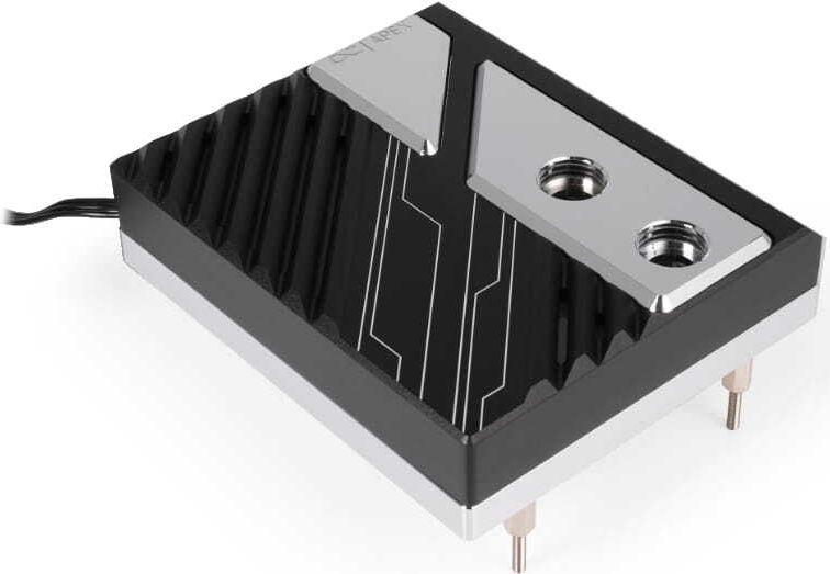 Bloco de Refrigeração Líquida para CPU ALPHACOOL Apex 1 (AM5 - Preto/Prateado)