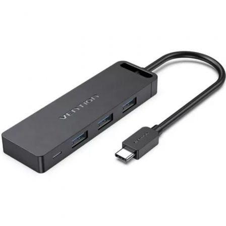 Hub USB Tipo-C VENTION TGTBB (Preto)