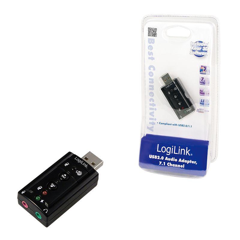 Placa de Som Externa LOGILINK UA0078 (USB 2.0 - Windows XP/Vista/7 - USB-A - Preto) — miniatura 5