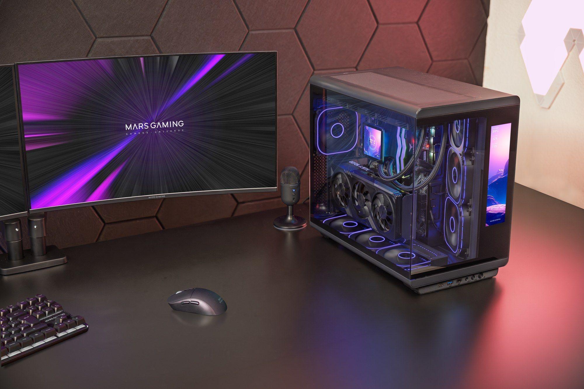 Caixa de Computador MARS GAMING MC-REVMAX (ATX, Micro ATX, Mini-ITX - Midi Tower - Vidro temperado - Preto), miniatura 15