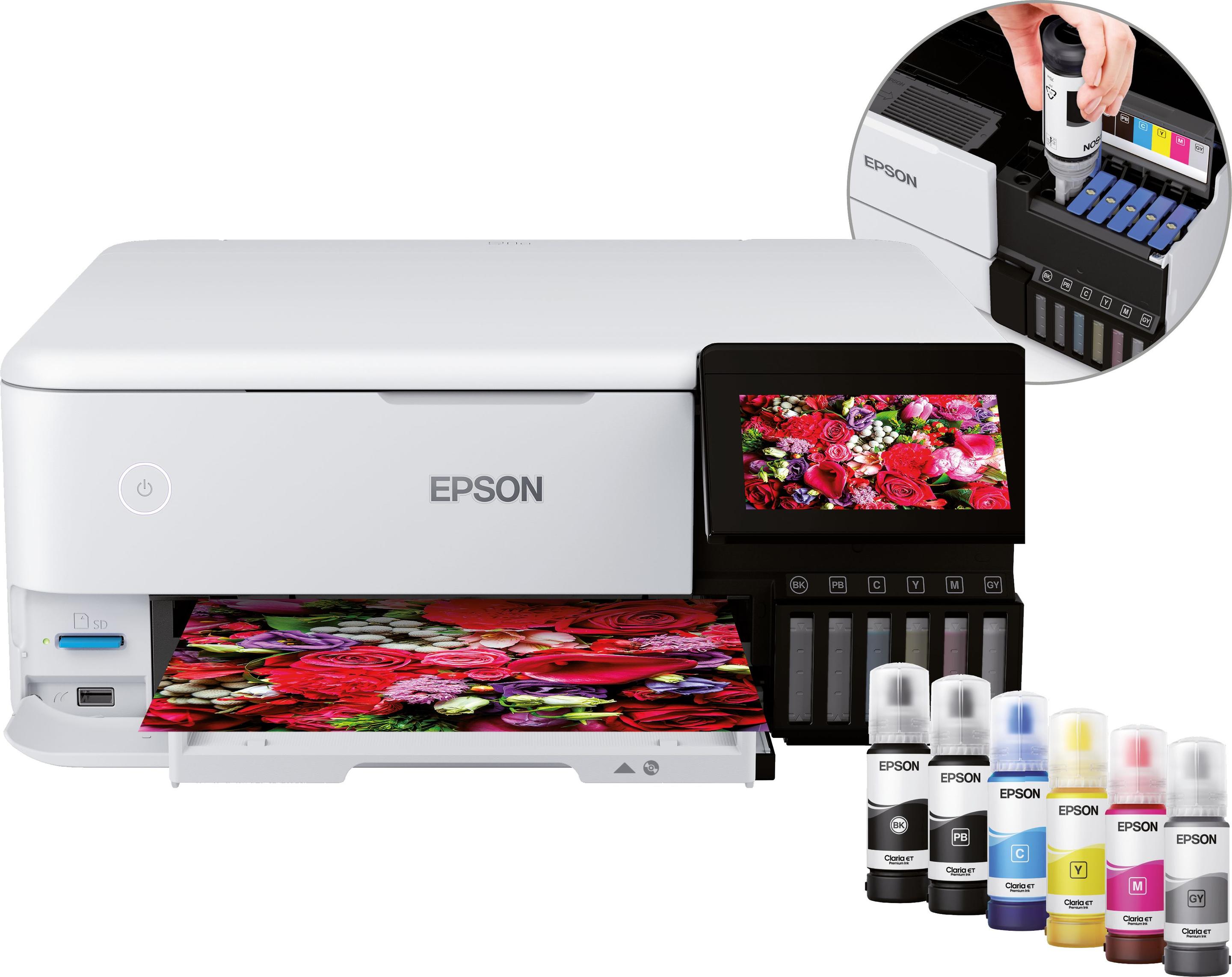 Impressora Multifunções EPSON EcoTank ET-8500 (A4 - Impressão a cores - Com Fios - Branco)