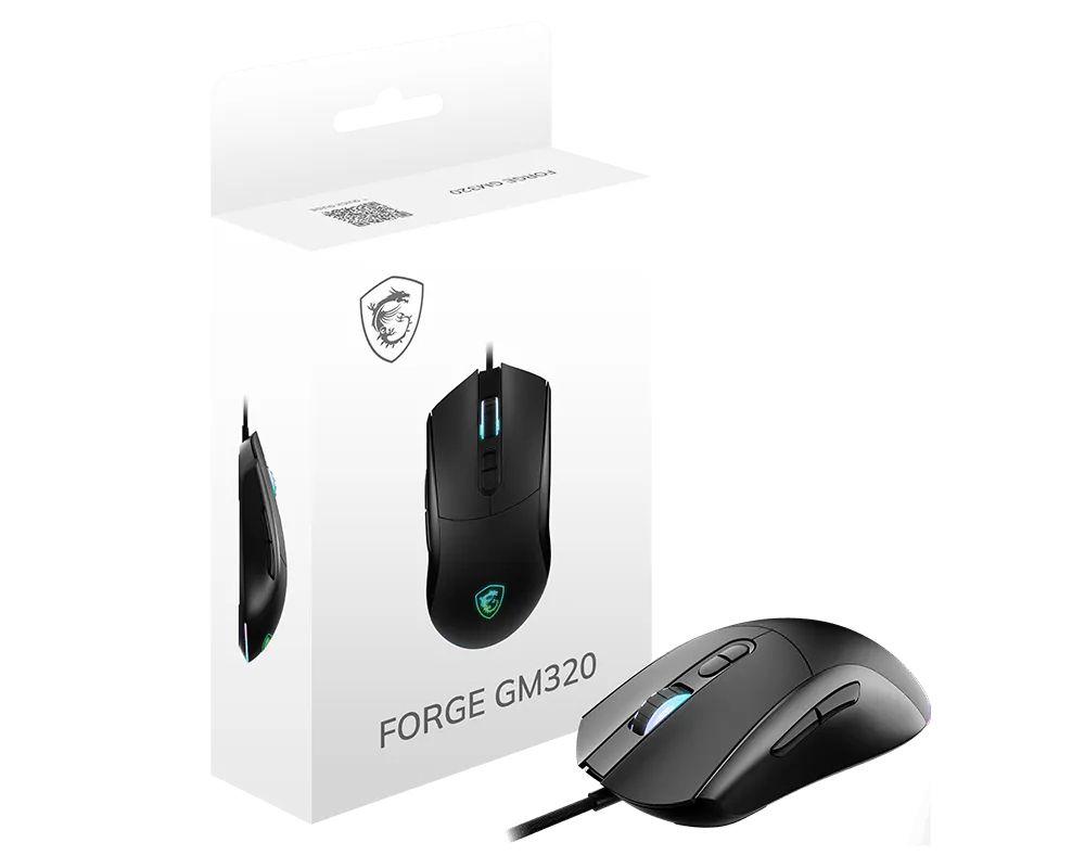 Rato MSI FORGE GM320 (Ambidestro - 12800 DPI - Ótico - Preto), miniatura 5