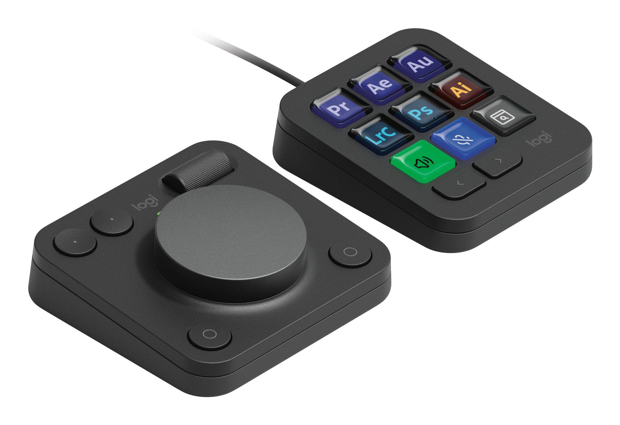 Consola Criativa LOGITECH MX Creative Console (Bluetooth/USB - Grafite), miniatura 4