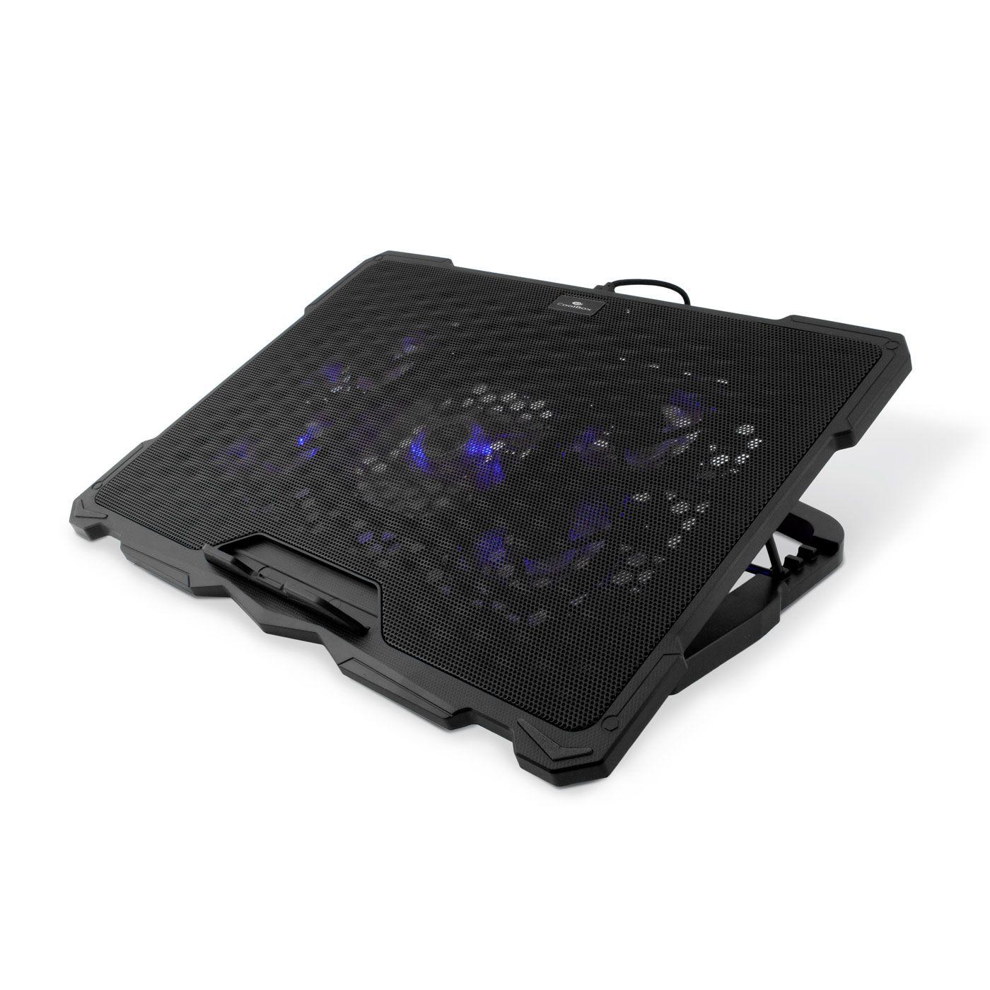 Base de Refrigeração para Portátil COOLBOX COO-NCP17-V5 (Até 17,3" - 5 Ventoinhas - 4 Posições - Preto), miniatura 2