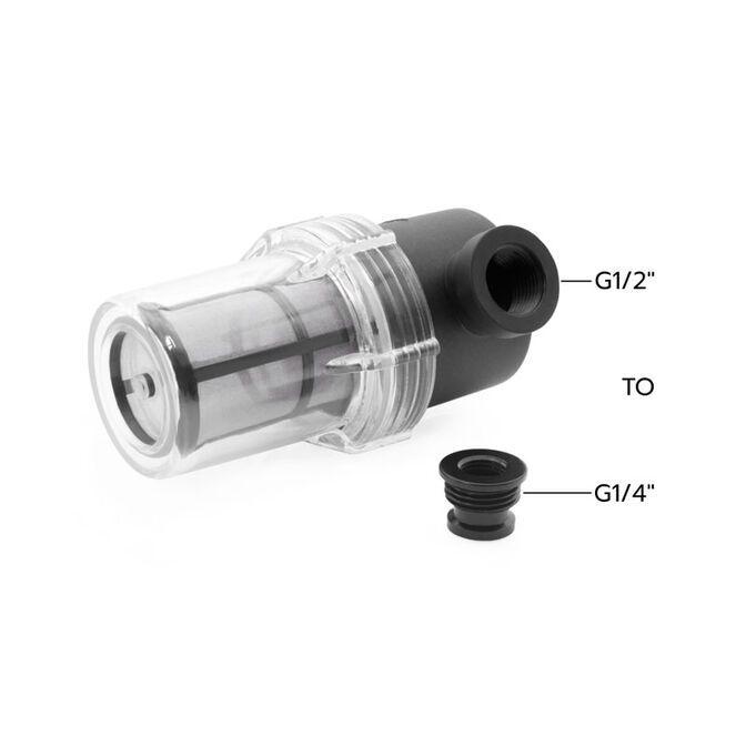 Filtro de Partículas em Linha ALPHACOOL ES Big Inline (2x G1/4 fêmea - Preto/Transparente) — miniatura 3