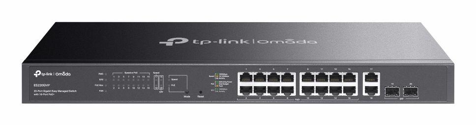Switch Gerido TP-LINK Omada ES220GMP (Gigabit Ethernet - 4 MB - 40 Gbit/s - Preto)