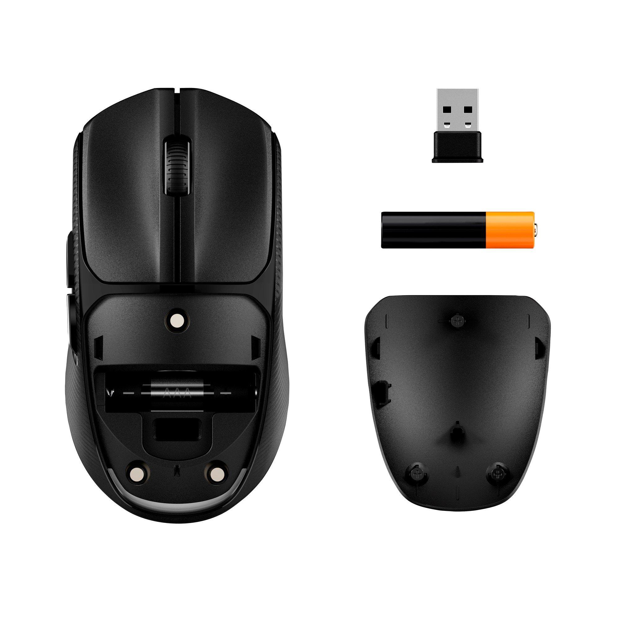 Rato HYPERX Pulsefire Fuse Wireless (Ambidestro - 12000 DPI - Ótico - Preto) — miniatura 4