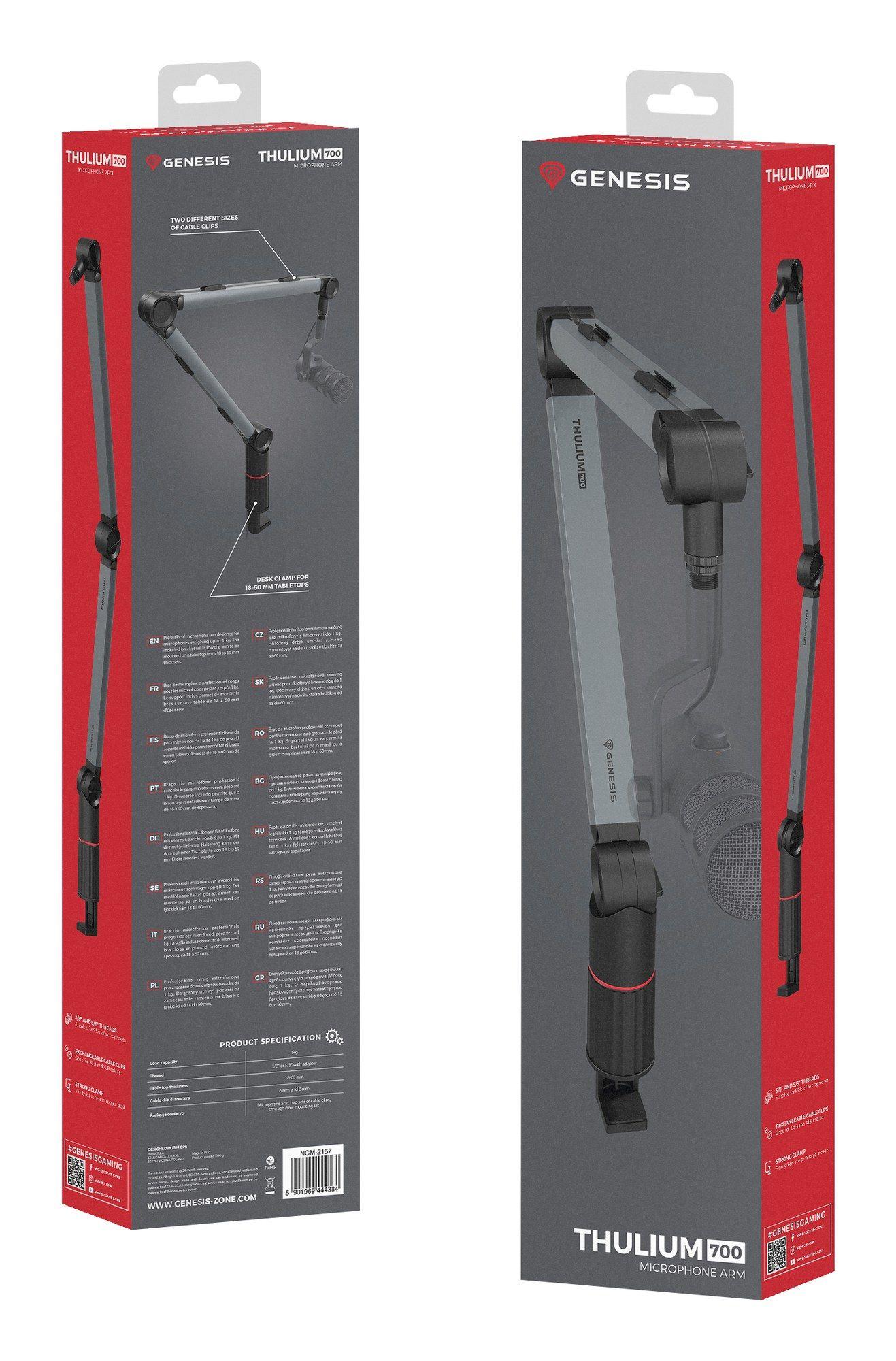 Braço de Suporte para Microfone GENESIS Thulium 700 (3/8" e 5/8" - Cinzento) — miniatura 5