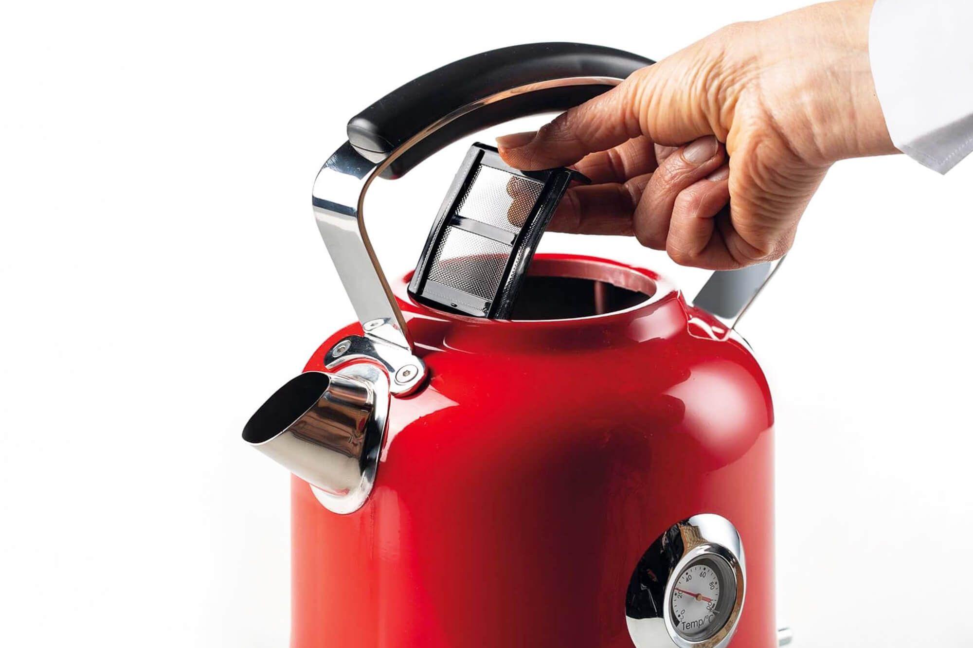 Jarro Elétrico ARIETE 2854/00 (2000 W - 1,7 l - Aço inoxidável - Vermelho), miniatura 3