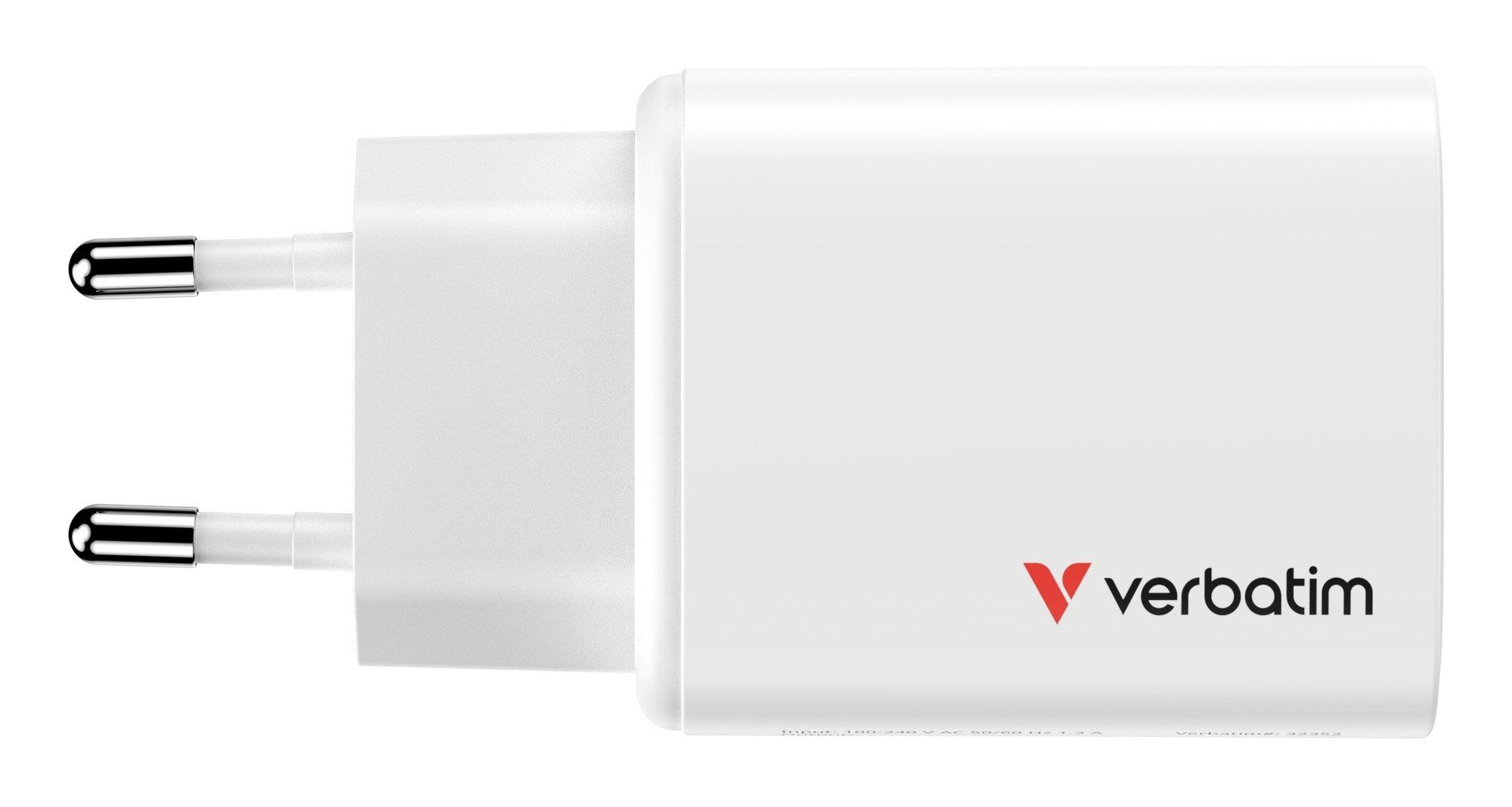 Carregador de Parede VERBATIM 32353 (Universal - Tipo C - Branco) — miniatura 5