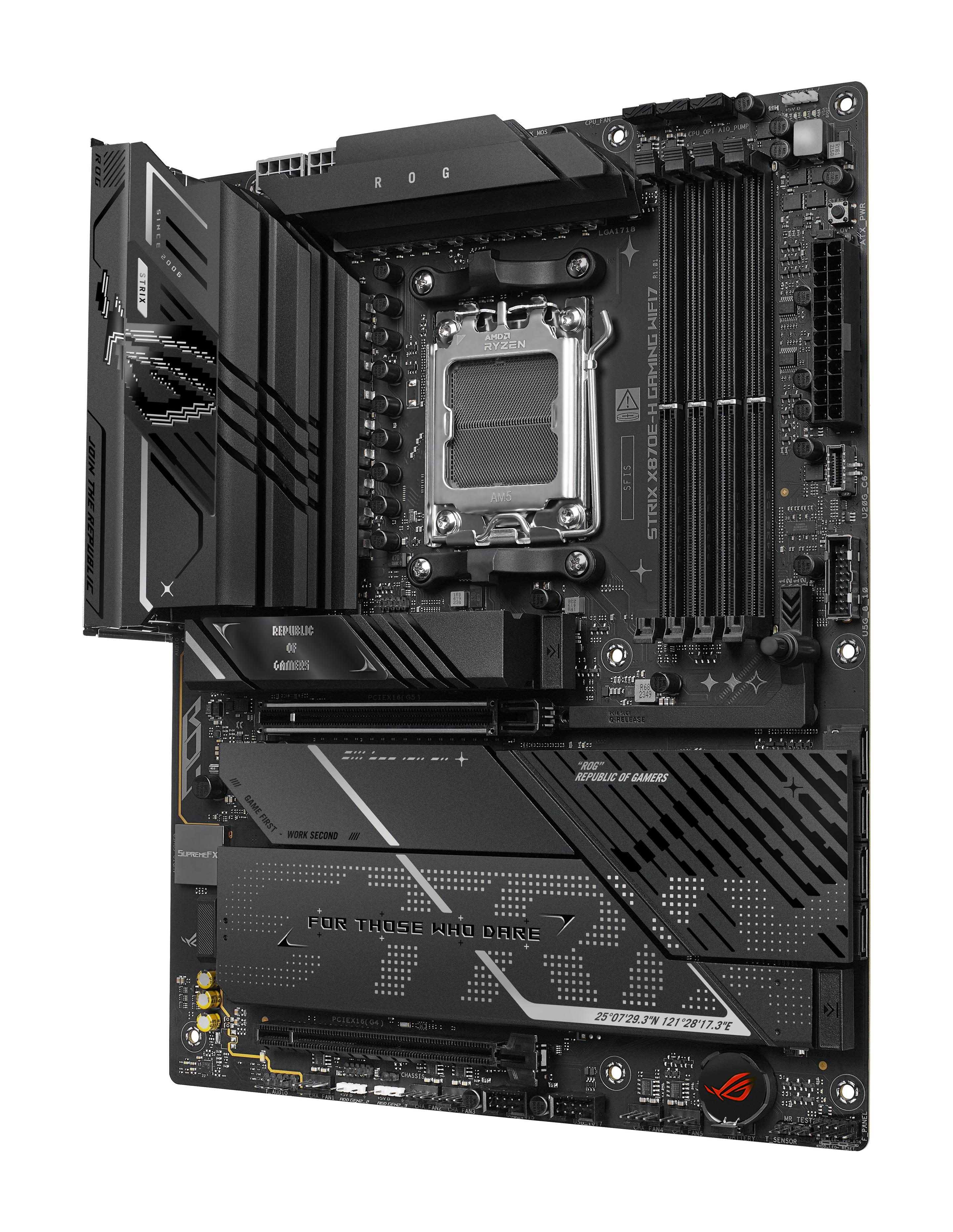 Motherboard ASUS ROG STRIX X870E-H GAMING WIFI7 (AM5 - ATX - Duplo canal - Preto), miniatura 3
