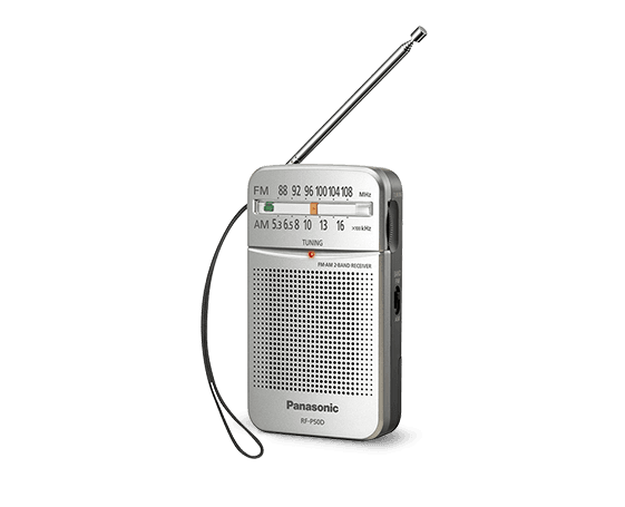 Rádio Portátil PANASONIC RF-P50DEG-S (0,15 W - 3,5 mm - Prateado)