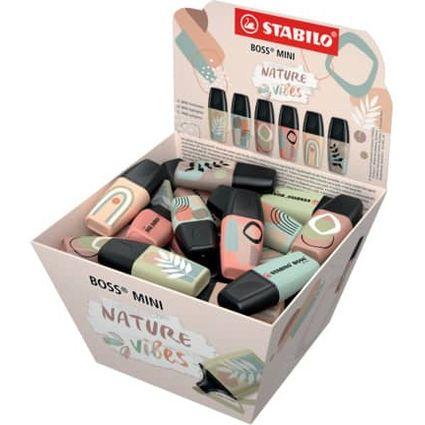 Expositor de Marcadores Fluorescentes STABILO BOSS MINI Naturevibes (50 unidades - Traço 2-5 mm - Cores sortidas), miniatura 2