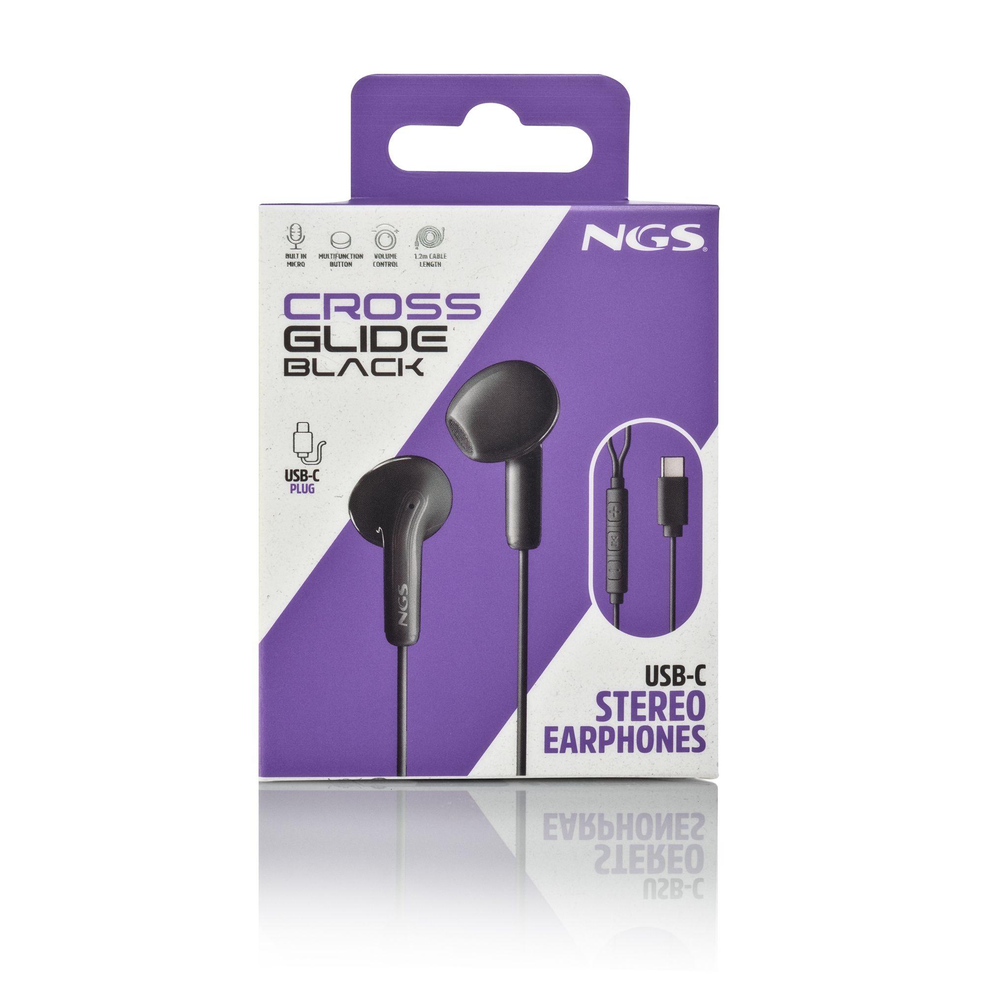 Auscultadores NGS CROSSGLIDEBLACK (Binaural - Com fios - Intra-aural - Preto) — miniatura 7