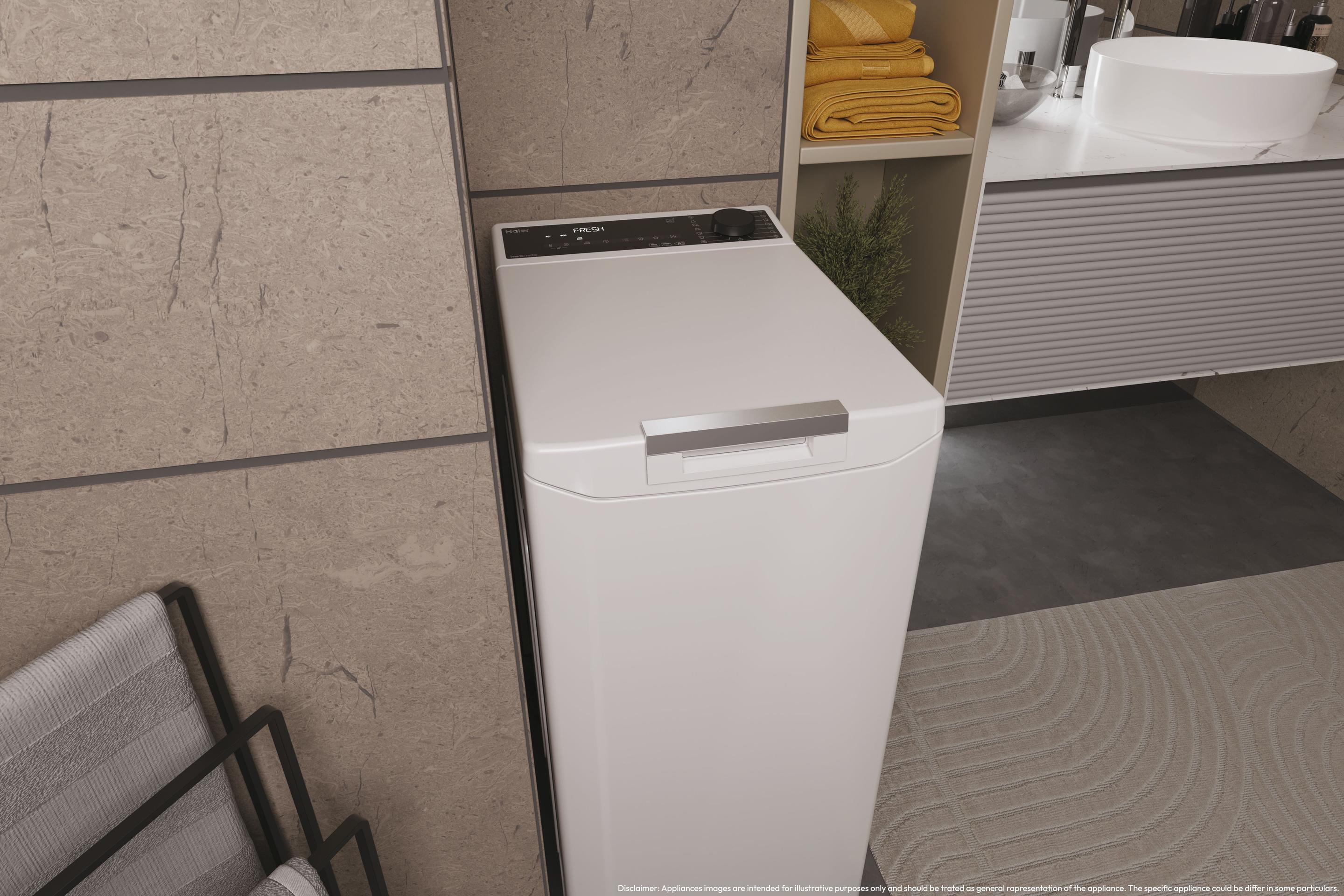 Máquina de Lavar Roupa Independente HAIER THASN286TM5S (1200 RPM - B - C - Branco) — miniatura 7