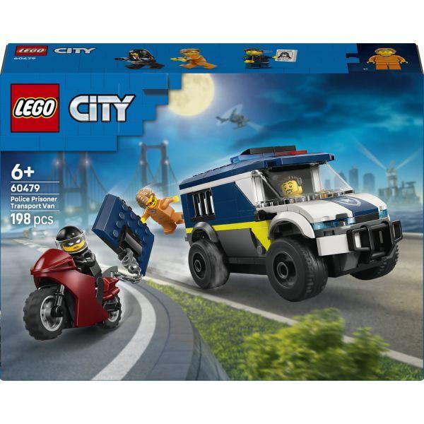 Conjunto de Construção LEGO City 60479 Carrinha de Transporte de Prisioneiros da Polícia (6 anos - Multicor)