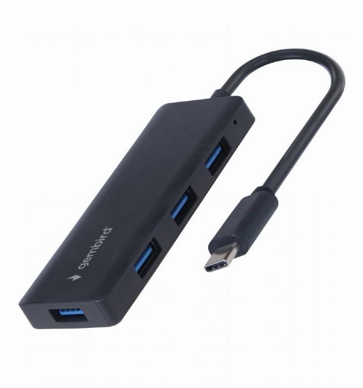 Hub USB-C GEMBIRD UHB-CM-U3P4-02 (Preto)