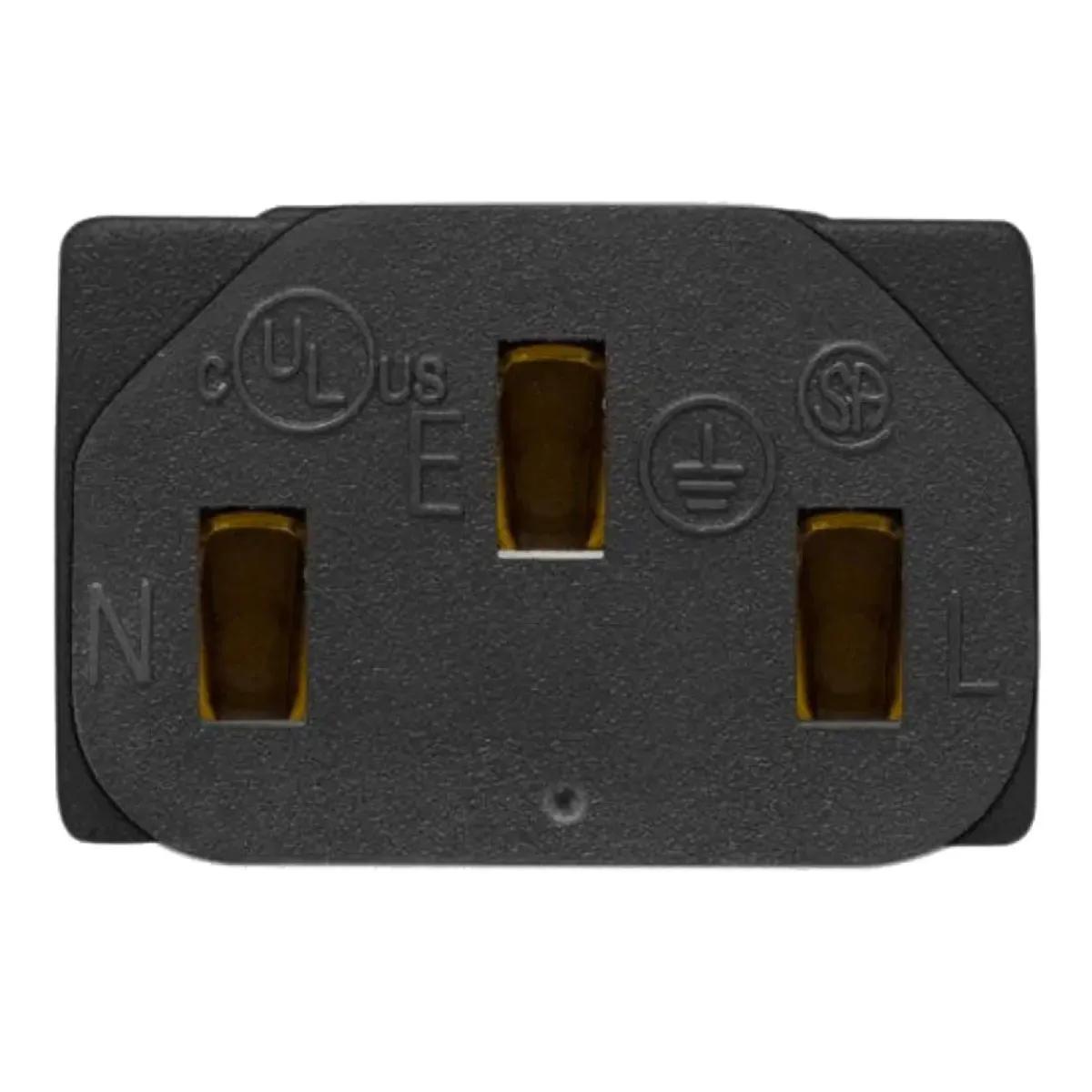 Cabo de Carregamento AC ECOFLOW DELTA-AC-CABLE-1.5 (1,5 m - Macho - Preto) — miniatura 3