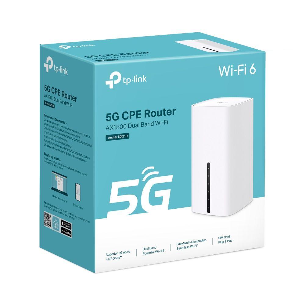 Router 5G TP-LINK Archer NX210 (Wi-Fi 6 - 1201 Mbit/s - Dual-band - Branco) — miniatura 7
