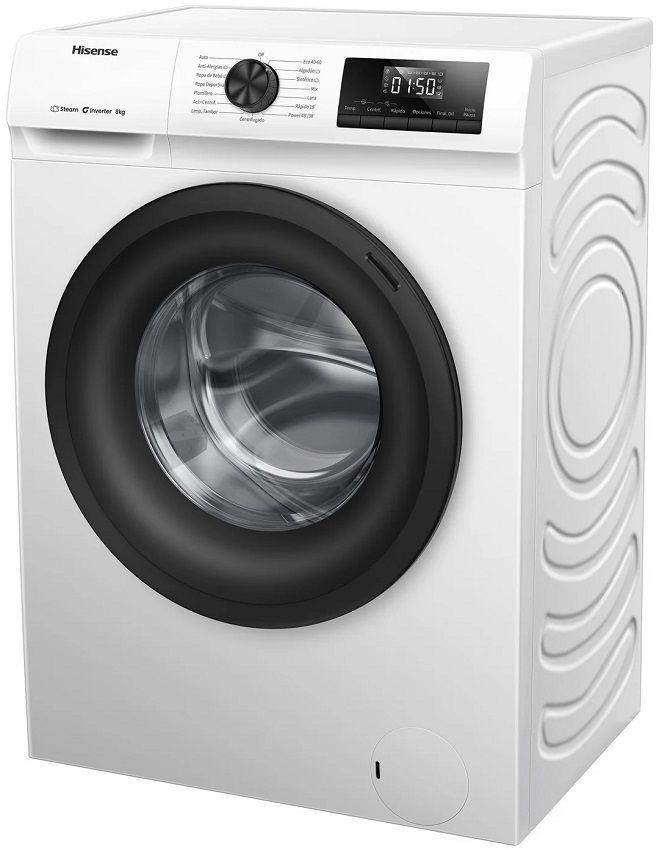 Máquina de Lavar Roupa Independente HISENSE WF1Q8041BW1 (1400 RPM - B - A - Branco), miniatura 3