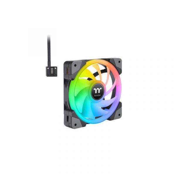 Conjunto de Ventoinhas para Caixa de PC THERMALTAKE SWAFAN EX14 RGB (Preto) — miniatura 2