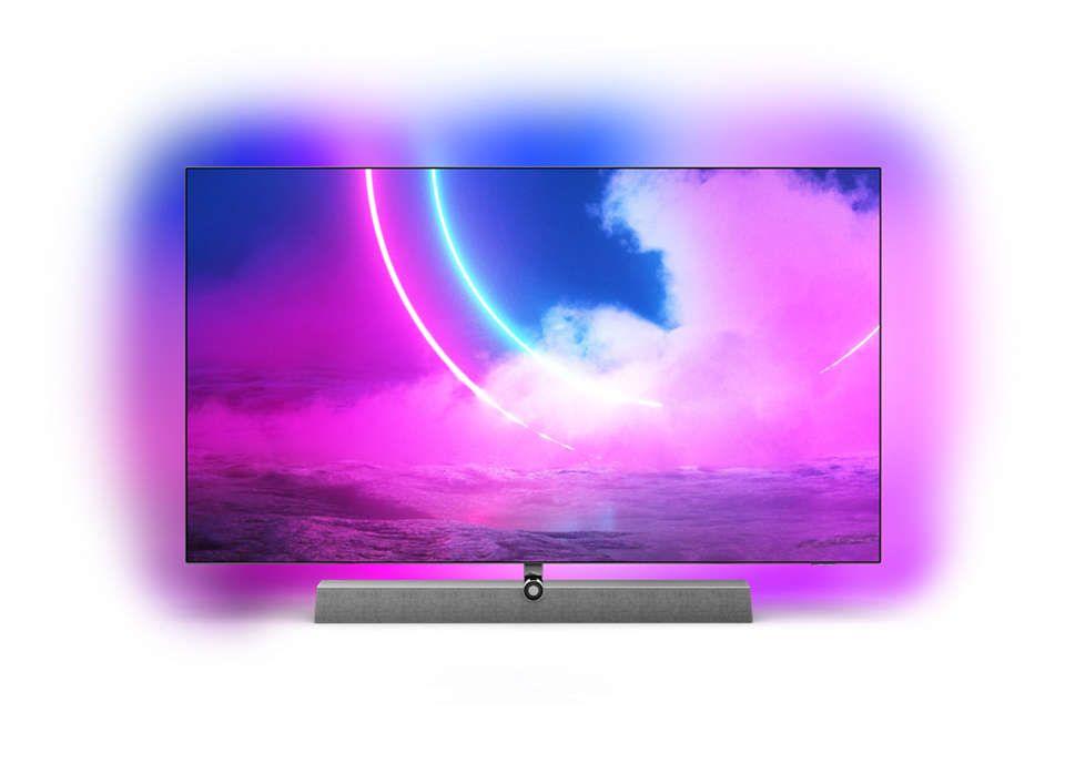 Televisão PHILIPS TV 65OLED935/12 (65" OLED 4K Ultra HD Smart TV - Bronze e Cinzento)