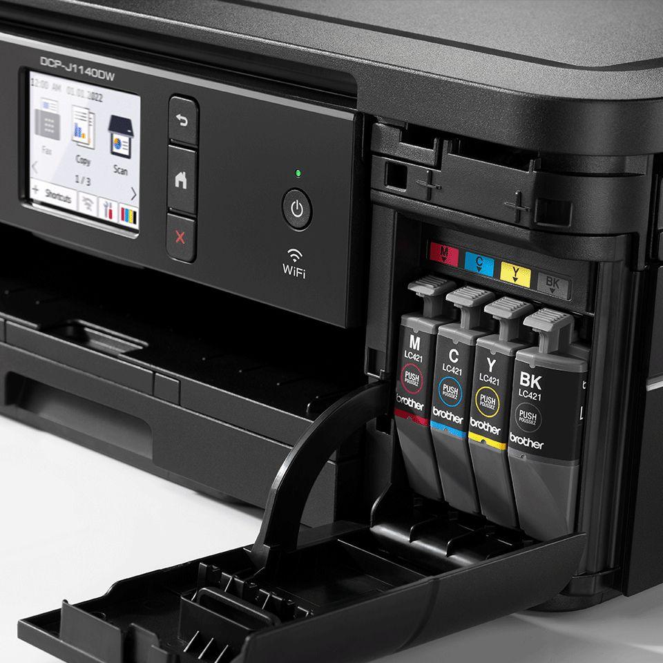 Impressora Multifunções BROTHER DCP-J1140DW (A4 - Impressão a cores - 150 folhas - Preto), miniatura 3