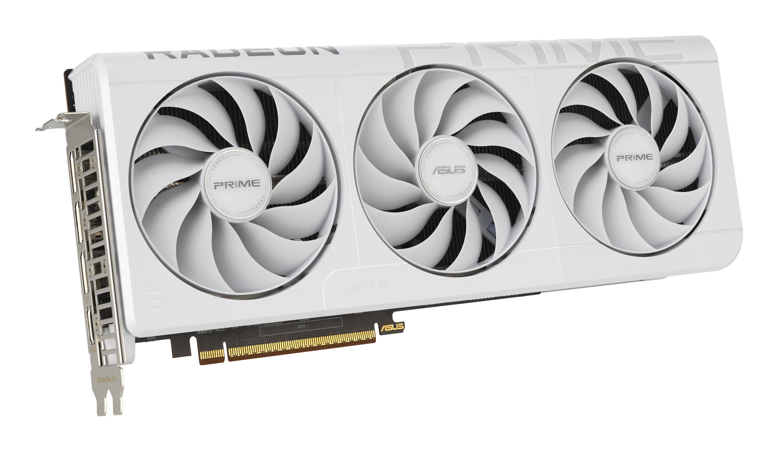 Placa Gráfica ASUS PRIME RX9070XT-O16G-WHITE (Radeon RX 9070 XT - 20 Gbit/s - 16 GB - Branco), miniatura 3