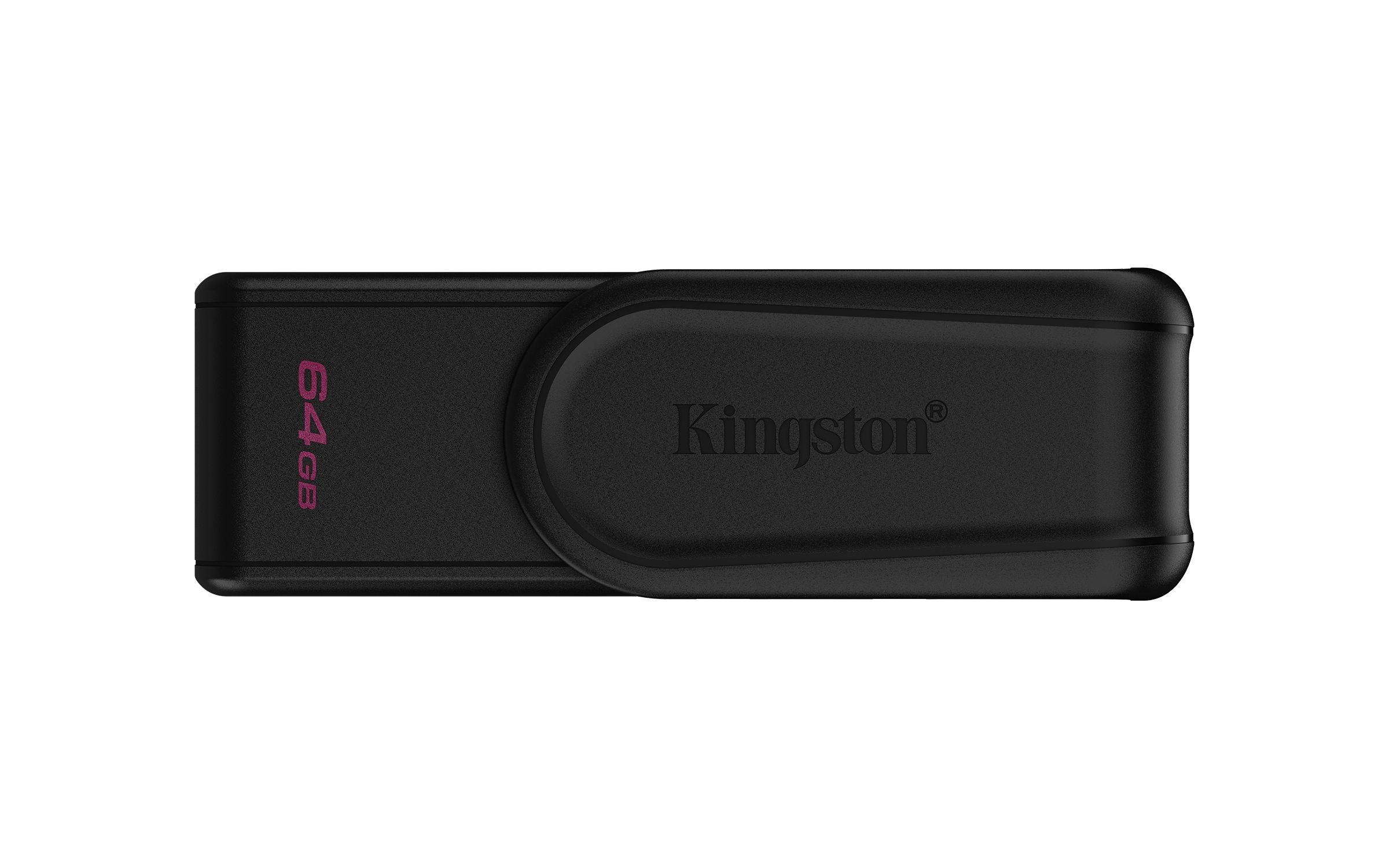 Pen USB KINGSTON DataTraveler Exodia S (64 GB - USB Type-A - 3.2 Gen 1 - Preto)
