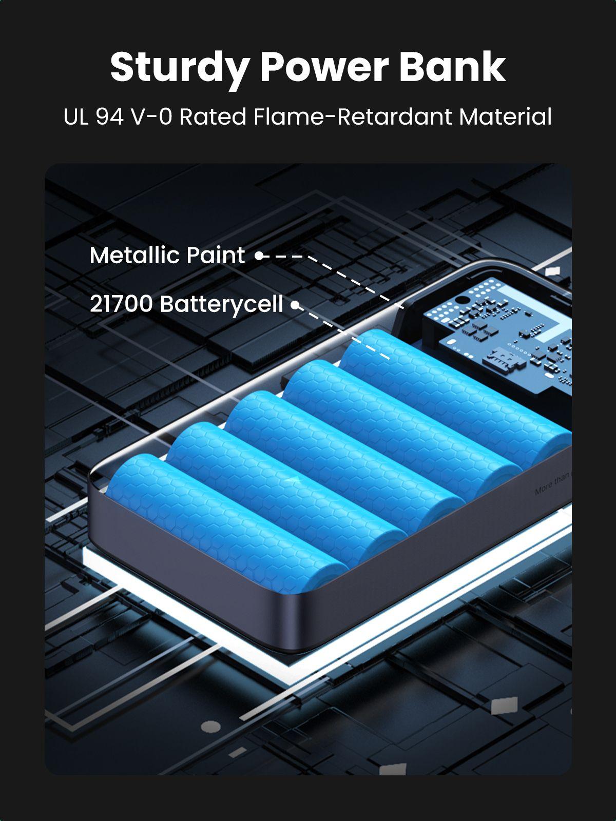 Powerbank UGREEN Nexode PB720 (20000 mAh - USB Type-A - Cinzento) — miniatura 10