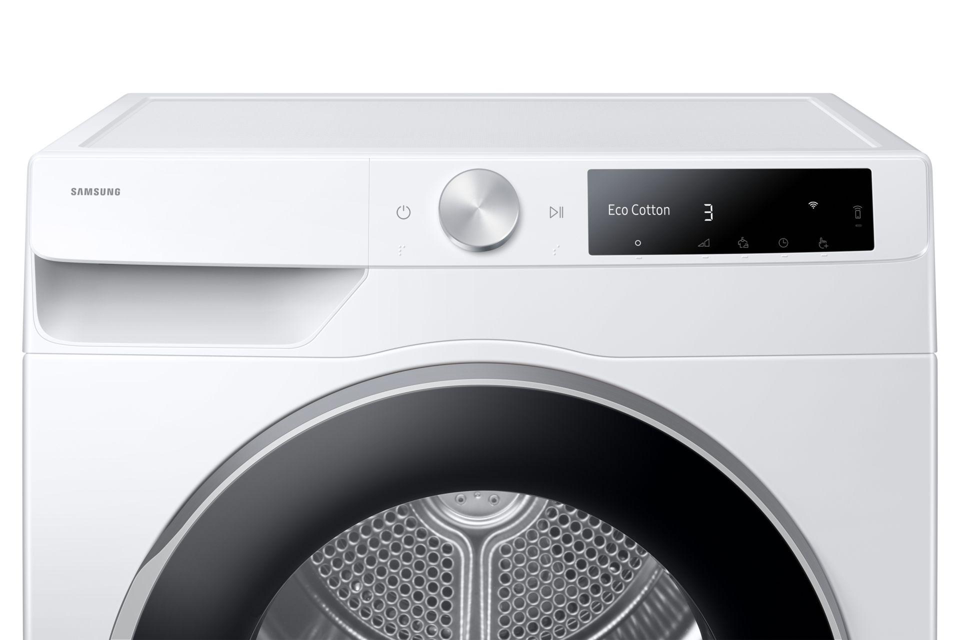 Máquina de Secar Roupa Independente SAMSUNG DV90DG6845LEU3 (9 kg - Bomba de calor - Direita - Branco), miniatura 11