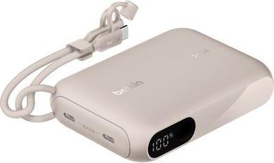 Powerbank BELKIN BPB027HQSD (10000 mAh - 20 W - Power Delivery - Areia)