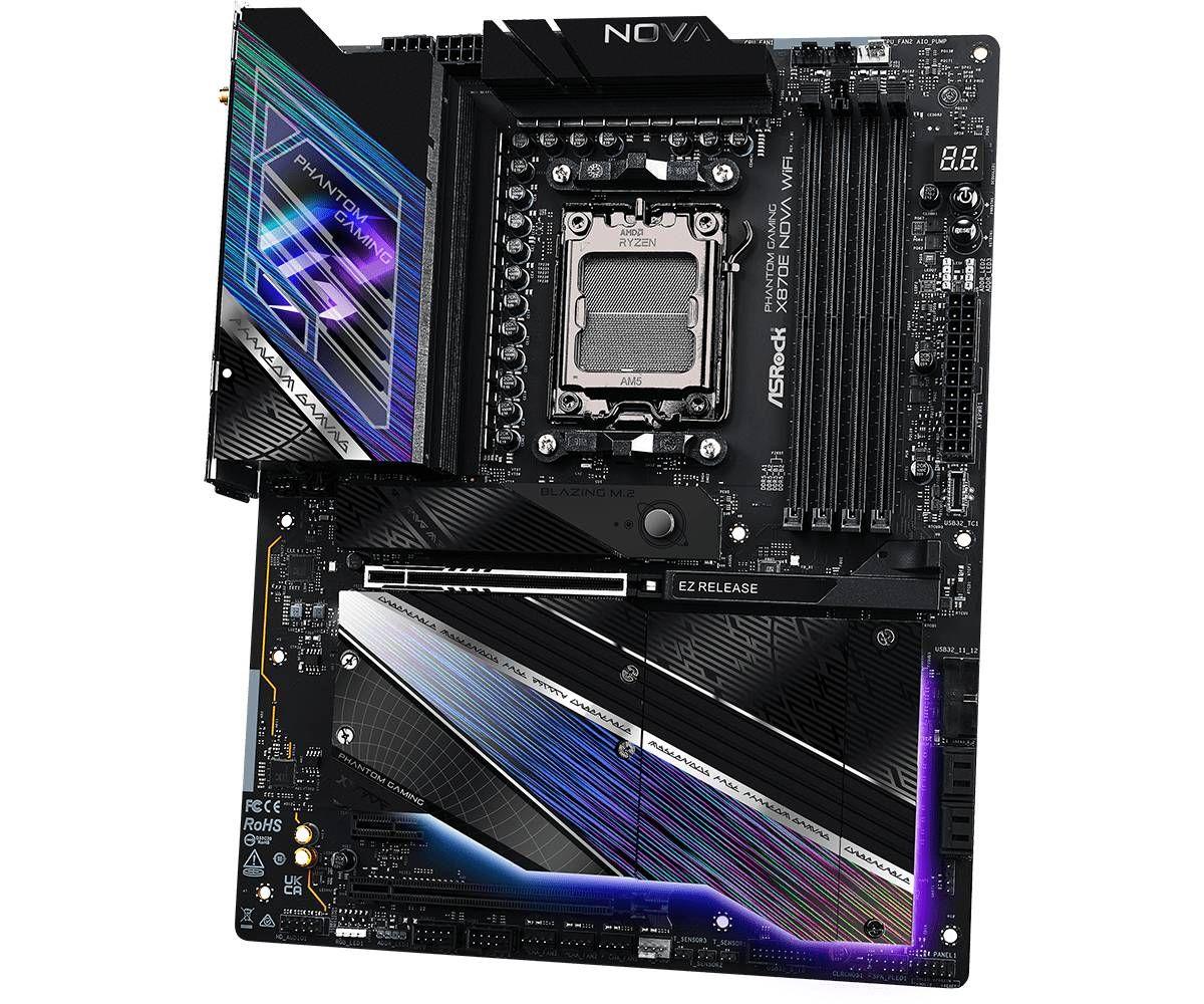 Motherboard ASROCK X870E Nova WiFi (AM5 - ATX - 8200 MHz), miniatura 4