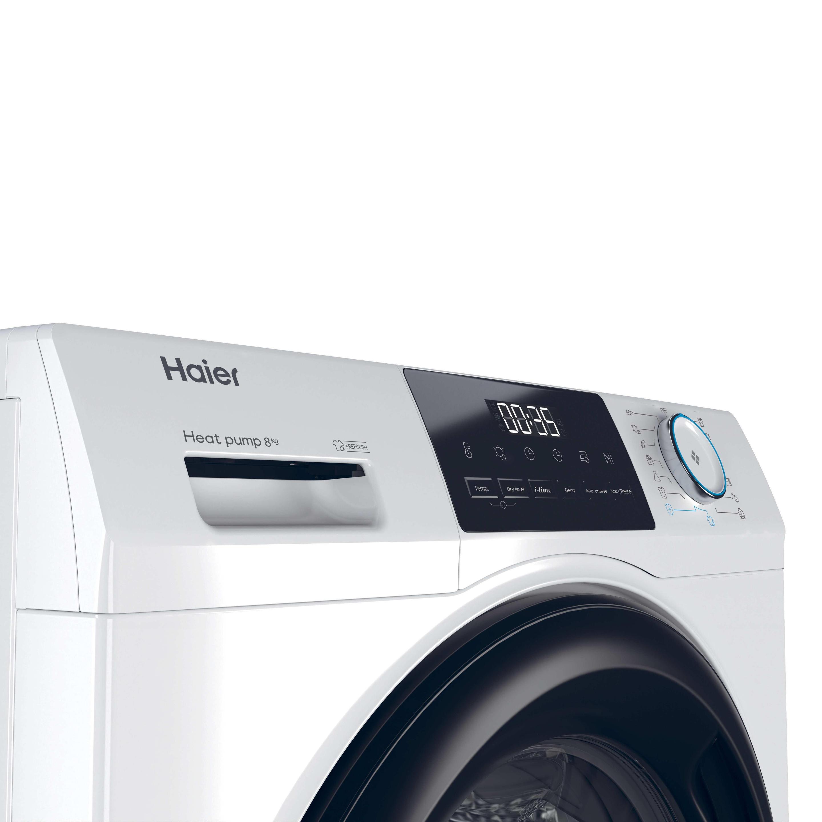 Máquina de Secar Roupa Independente HAIER HD80-E929E-S (8 kg - Bomba de calor - Direita - Branco) — miniatura 5