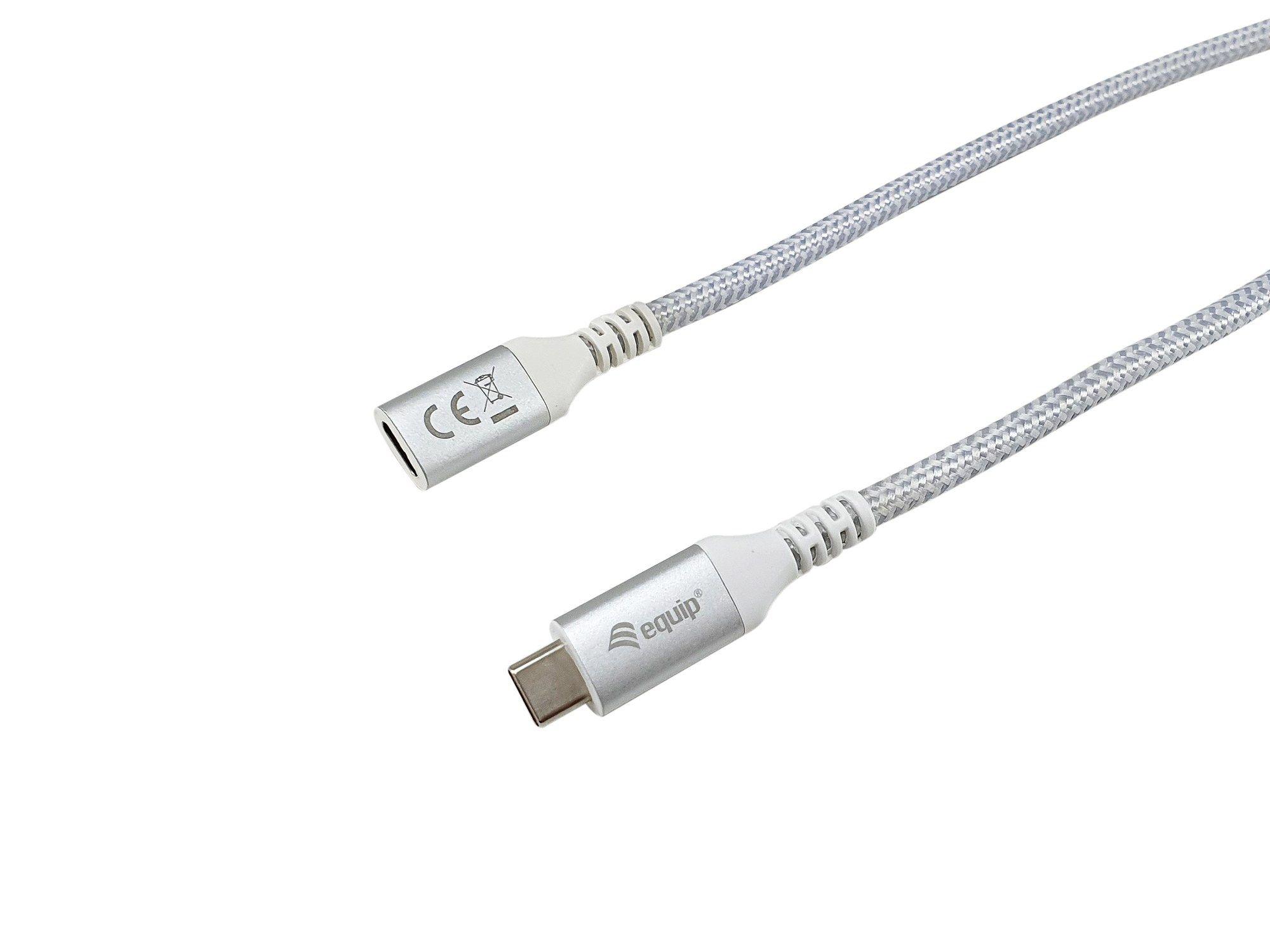 Cabo de Extensão USB-C EQUIP 128376 (1 m - USB C - Branco) — miniatura 2