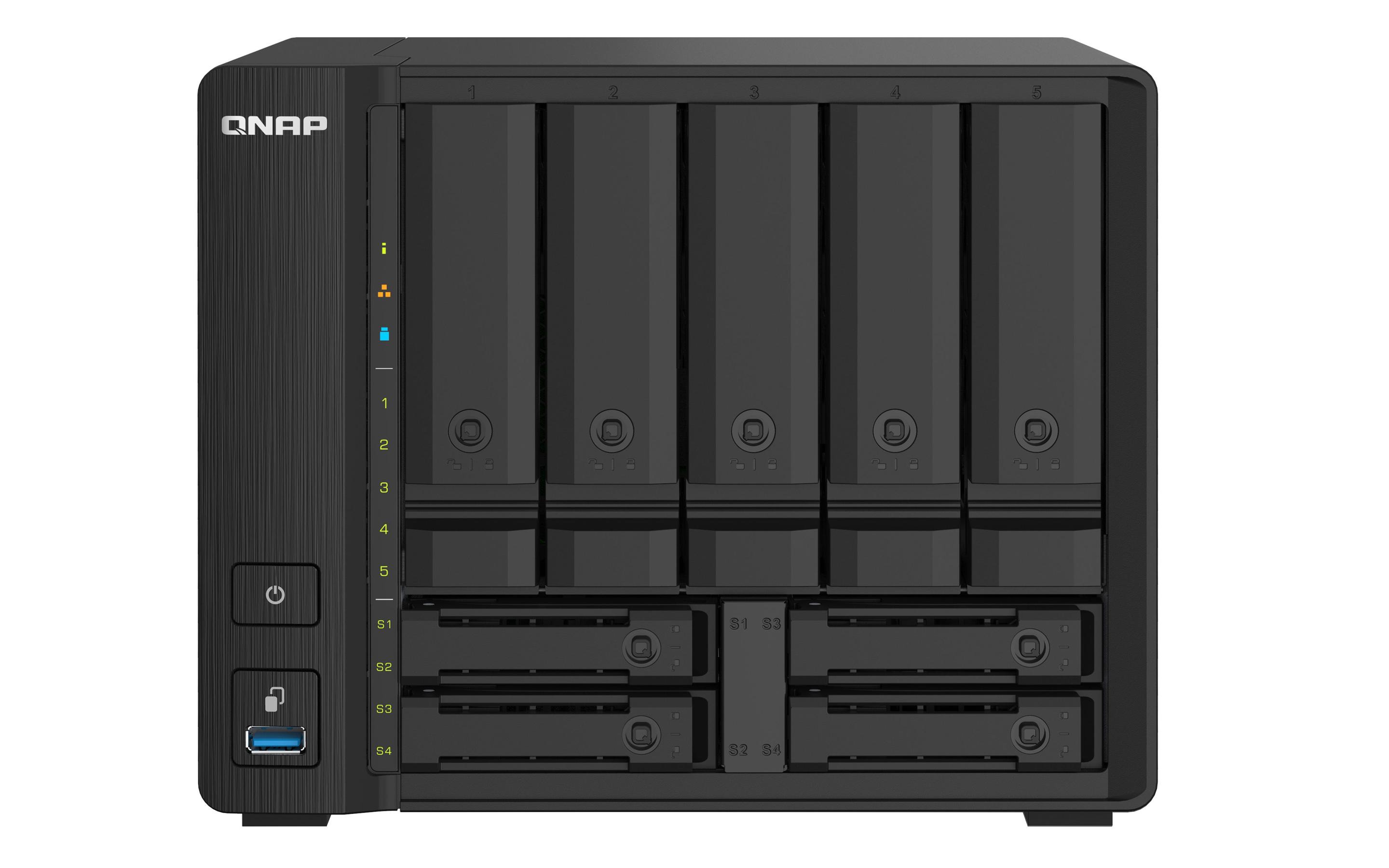 NAS QNAP TS-932PX-4G (4 GB - 9 baias - Preto)