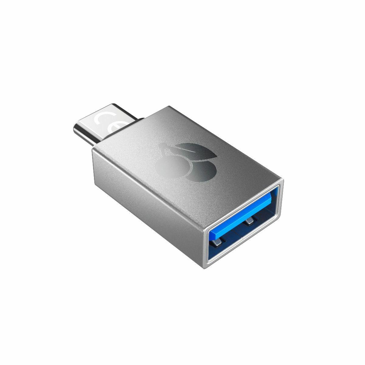 Adaptador USB CHERRY 61710036 (USB-A Fêmea para USB-C Macho - Prateado)