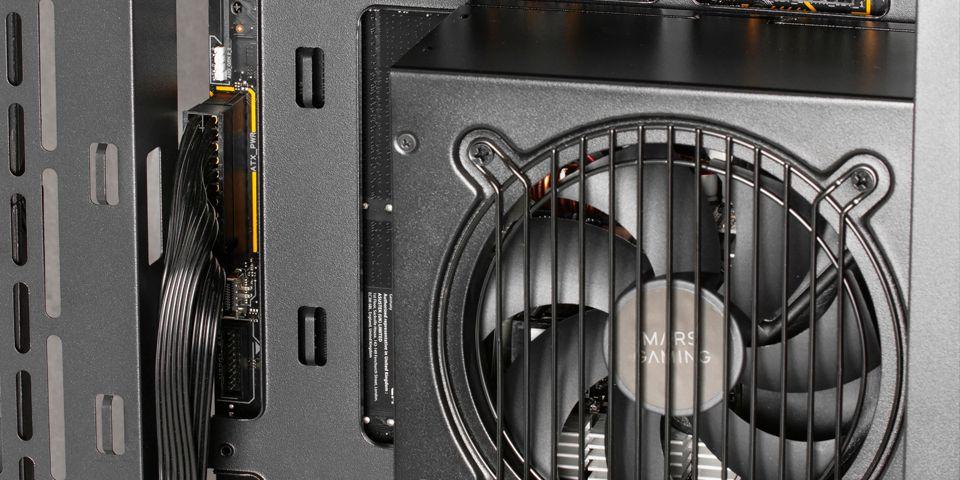 Caixa ATX MARS GAMING MC-3TCORE (ATX, Micro ATX, Mini-ITX - Semitorre - SGCC, vidro temperado - Preto) — miniatura 3