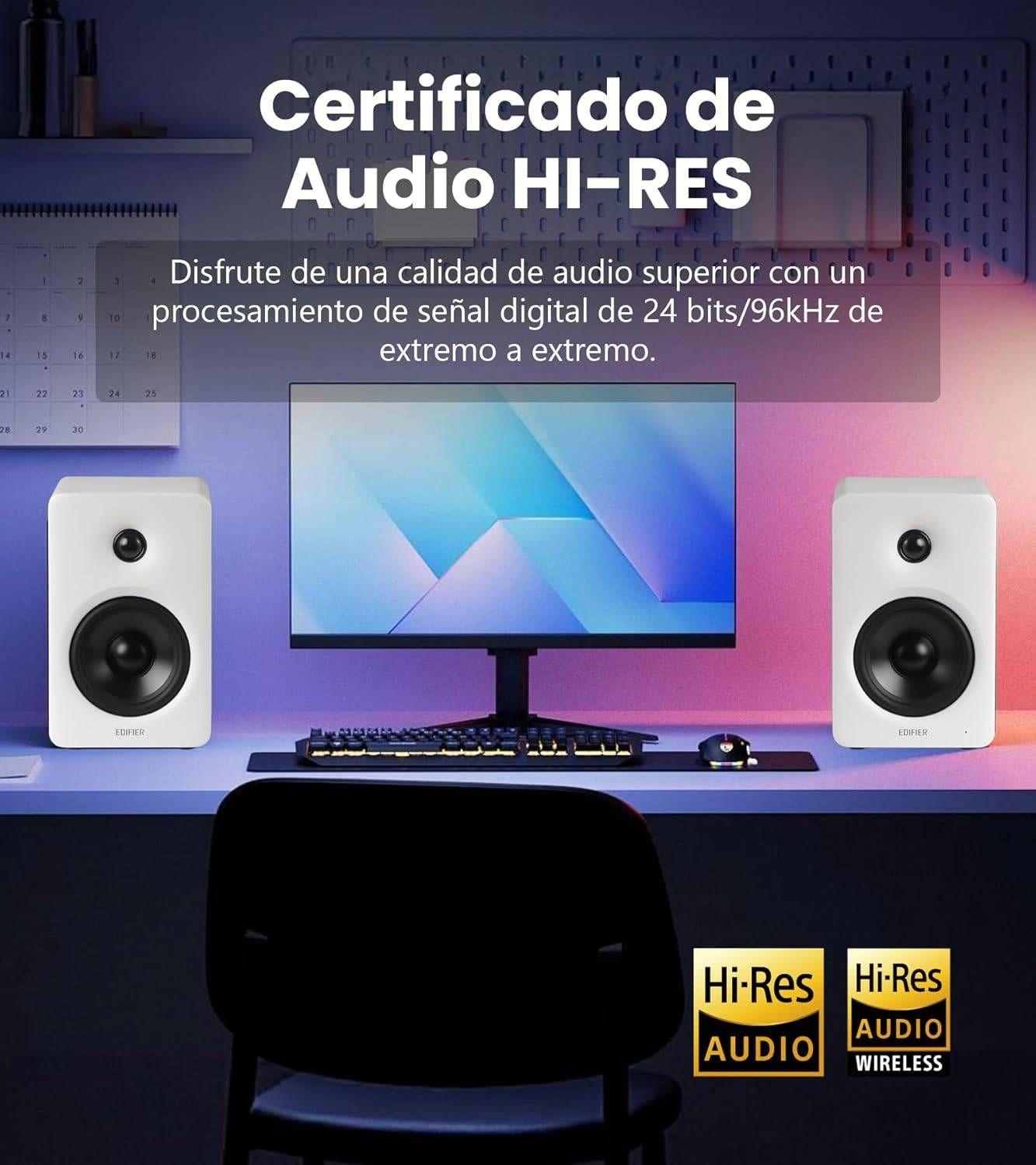 Colunas Hi-Fi EDIFIER M90 (100 W - Com fios e sem fios - Branco) — miniatura 6