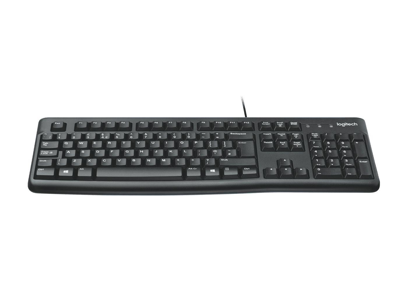 Teclado LOGITECH K120 (Estados Unidos - USB - Com fios - Preto), miniatura 2